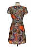 Karlie 100% Polyester Paisley Orange Casual Dress Size S - photo 2