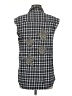 Aqua 100% Cotton Plaid Gray Sleeveless Button-Down Shirt Size M - photo 2