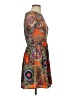 Karlie 100% Polyester Paisley Orange Casual Dress Size S - photo 4