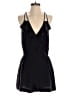 Charlie Jade 100% Silk Solid Black Romper Size S - photo 1