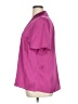 Halogen 100% Polyester Pink Purple Short Sleeve Blouse Size 1X - photo 5