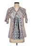 ChicMe Blue Short Sleeve Blouse Size S - photo 1