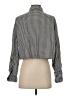 Audrey 3+1 Houndstooth Gray Long Sleeve Button-Down Shirt Size S - photo 2