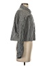 Audrey 3+1 Houndstooth Gray Long Sleeve Button-Down Shirt Size S - photo 4