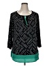 Roz & Ali Teal 3/4 Sleeve Blouse Size 1X - photo 1