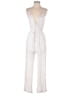 Assorted Brands 100% Rayon Stripes White Jumpsuit Size S - photo 1