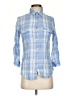 BDG Plaid Blue 3/4 Sleeve Button-Down Shirt Size S - photo 1