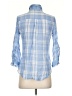 BDG Plaid Blue 3/4 Sleeve Button-Down Shirt Size S - photo 2