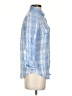BDG Plaid Blue 3/4 Sleeve Button-Down Shirt Size S - photo 4
