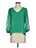 Gianni Bini 100% Polyester Green 3/4 Sleeve Blouse Size S - photo 1