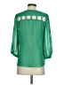 Gianni Bini 100% Polyester Green 3/4 Sleeve Blouse Size S - photo 2