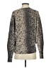 Brochu Walker Animal Print Gray Wool Pullover Sweater Size S - photo 2
