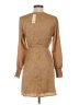 Mi ami 100% Polyester Tweed Tan Orange Casual Dress Size XS - photo 2