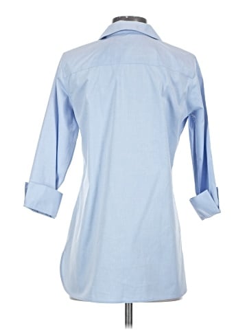 Foxcroft 3/4 Sleeve Button-Down Shirt (view 2)