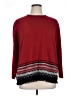 Requirements 100% Acrylic Chevron-herringbone Red Pullover Sweater Size 1X - photo 1