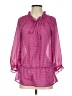 Ann Taylor LOFT 100% Polyester Pink 3/4 Sleeve Blouse Size S - photo 1