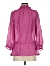 Ann Taylor LOFT 100% Polyester Pink 3/4 Sleeve Blouse Size S - photo 2