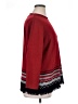 Requirements 100% Acrylic Chevron-herringbone Red Pullover Sweater Size 1X - photo 4
