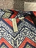 C established 1946 Chevron-herringbone Blue Red 3/4 Sleeve Blouse Size L (estimated) - photo 7