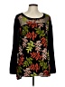 Skye's The Limit 100% Polyester Black Long Sleeve Blouse Size L - photo 1