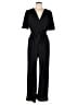 Fraiche by J 100% Polyester Solid Black Jumpsuit Size M - photo 1