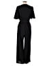 Fraiche by J 100% Polyester Solid Black Jumpsuit Size M - photo 2