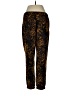Merona 100% Polyester Animal Print Gold Casual Pants Size M - photo 2