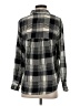 Gemma 100% Silk Plaid Black 3/4 Sleeve Silk Top Size S - photo 2