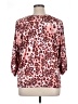 Robert Louis Animal Print Pink 3/4 Sleeve Blouse Size XL - photo 2