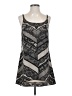 CAbi 100% Polyester Graphic Gray Casual Dress Size XS - photo 1