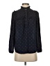 J.Crew 100% Polyester Polka Dots Black Long Sleeve Blouse Size XXS - photo 1