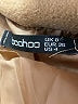 Boohoo 100% Polyester Tan Coat Size 4 - photo 6