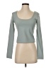 Open Edit Gray Long Sleeve Top Size S - photo 1