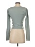 Open Edit Gray Long Sleeve Top Size S - photo 2