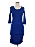 Express Solid Blue Casual Dress Size XS - photo 1