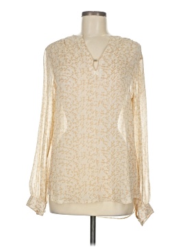 E3 By Etcetera Long Sleeve Silk Top