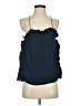 Paper Crown 100% Polyester Blue Sleeveless Blouse Size XS - photo 1