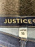 Justice Solid Blue Jeans Size 16 - photo 3