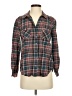 Joie 100% Cotton Plaid Brown Long Sleeve Button-Down Shirt Size S - photo 1