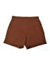 SPANX Solid Brown Athletic Shorts Size S - photo 1