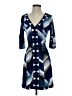 BCBGMAXAZRIA Argyle Blue Casual Dress Size XXS - photo 1