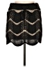 Unbranded 100% Polyester Chevron-herringbone Black Casual Skirt Size M - photo 1