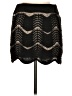 Unbranded 100% Polyester Chevron-herringbone Black Casual Skirt Size M - photo 2