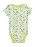 Absorba Polka Dots Green Short Sleeve Onesie Size 0-3 mo - photo 2