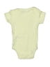 Quiltex Solid Yellow Short Sleeve Onesie Size 0-3 mo - photo 2