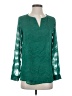 The Limited 100% Polyester Green Long Sleeve Blouse Size XS - photo 1