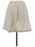 Halogen 100% Cotton Stripes Ivory Casual Skirt Size 2 - photo 1