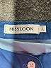 Misslook Blue 3/4 Sleeve Blouse Size L - photo 7