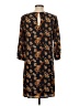 Amour Vert Print Brown Casual Dress Size XS - photo 2