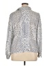Nicola 100% Polyester Animal Print Silver Long Sleeve Blouse Size 16 - photo 2